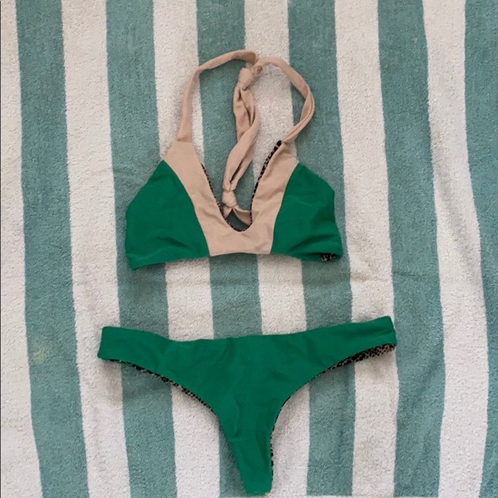 ACACIA Swimwear Biarritz Top x Hookipa Bottoms (S)